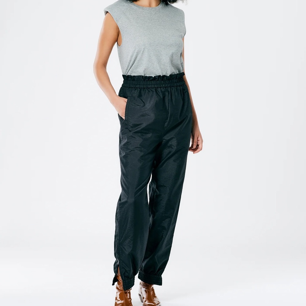 NWOT•TIBI Felix paperbag waist pant, XS. Black. SOLD OUT.
